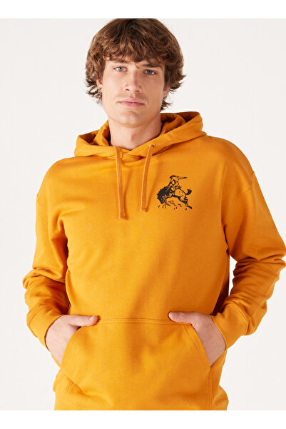 WRANGLER Худі з капюшоном помаранчевого кольору для чоловіків W656ı4h43 Худі з капюшоном