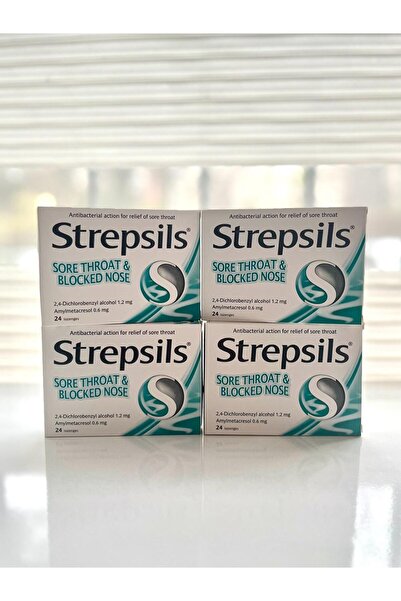 STREPSİLS Strepsils Mentollü Boğaz Pastili 24 Pastil 4’LÜ SET