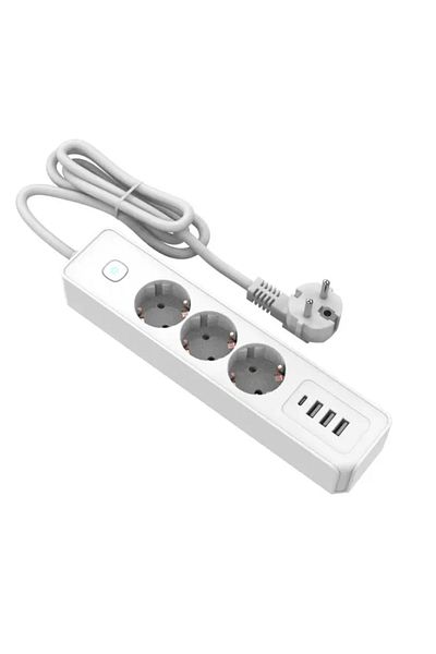 MATECHNO Heat Resistant Current Protected Power Keyed 3-Piece Group Socket 3xUSB 1x Type-C Outlet Socket