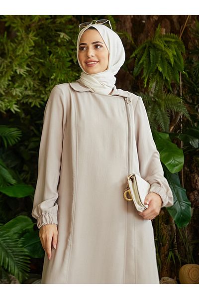 Neways Zippered Ferace - Stone - Neways