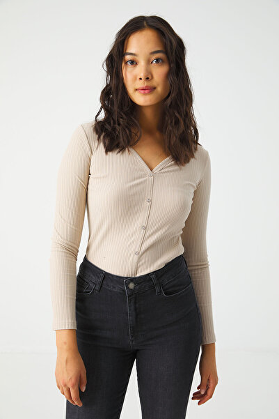 urban focus V-Neck Long Sleeve Body