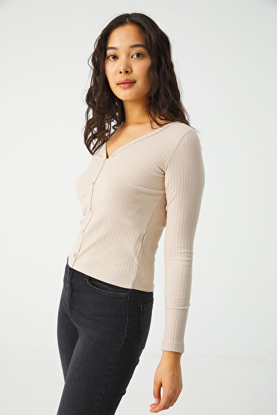 urban focus V-Neck Long Sleeve Body
