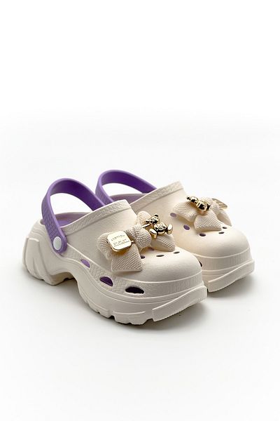 Shoebutik Papuci Suzi Beige Liliac