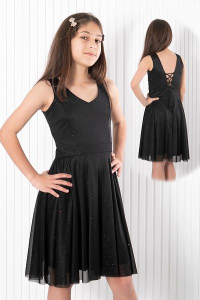 SUBU TASARIM Black Tulle Evening Dress - Back Detailed MDV942
