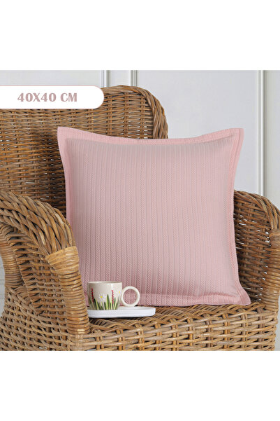 Lief Home Πλεκτή μοτίβο Πικέ Μαξιλαροθήκη |   40x40 (1 τεμάχιο)