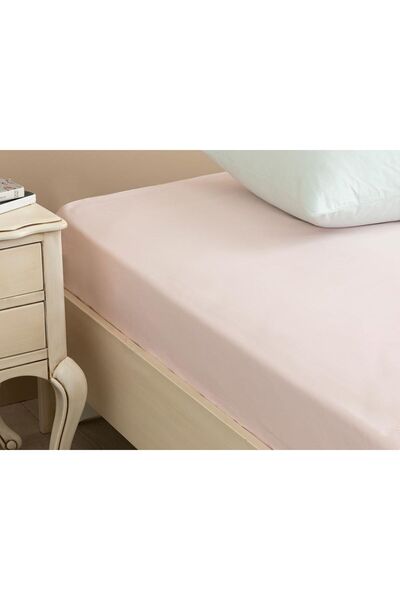 English Home Elastic Cotton Sheet Light Pink - 140x200 cm