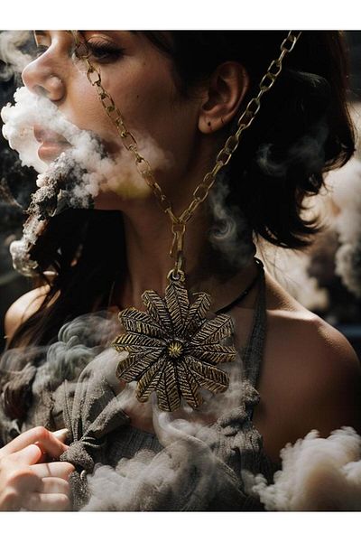 whocares Women's Necklaces with Chain - Beautiful Flower Symbol, Antique Color Quality