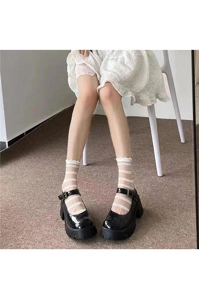 Touz Moda Punk Gothic Lolita - Κοντές κάλτσες