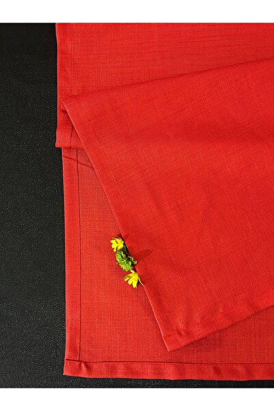 Zeren Home Glitter Bougainvillea Red Color Rectangular Runner 40x150