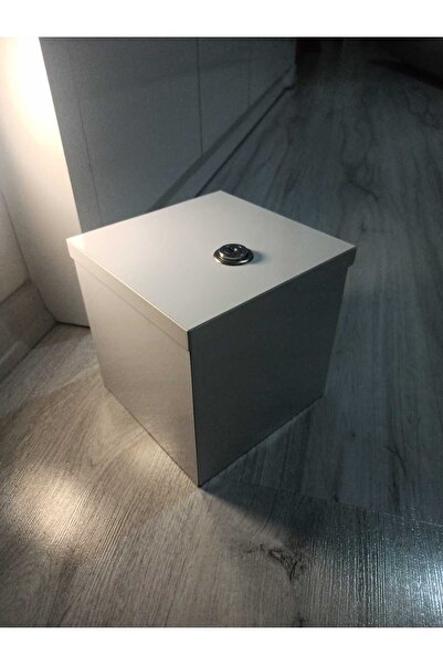 mdf Çok Amaclı Kutu Kilitli Beyaz