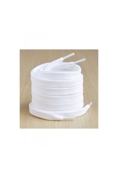 Orsar Flat Sneaker Laces, White 1 Pair-100 cm