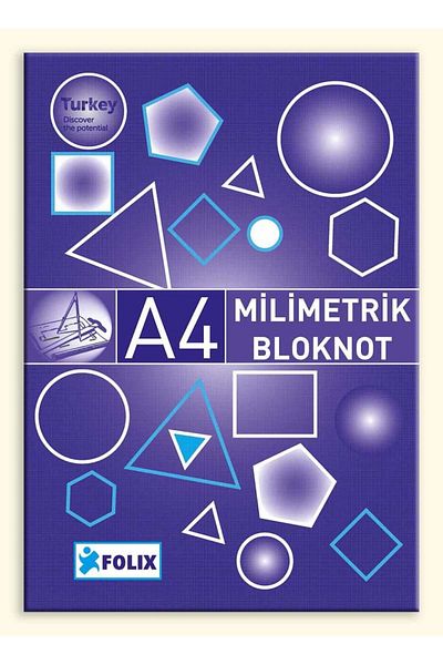 Etika A4 Blue Millimetric Technical Painting Memo Pad - 30 Sheets