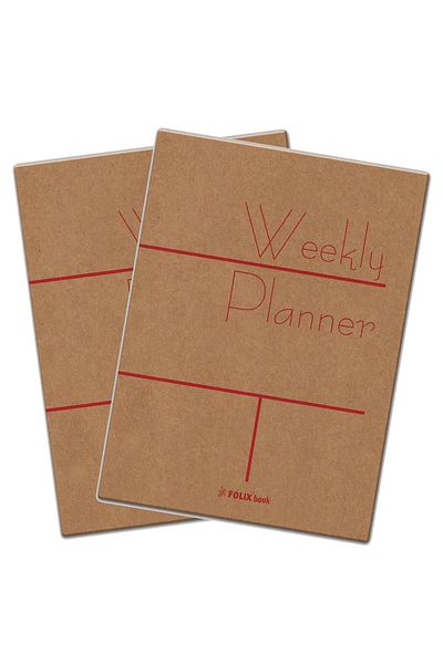 Folix Undated Student Agenda 12x17 Cm Ivory 54 YpPack of 2