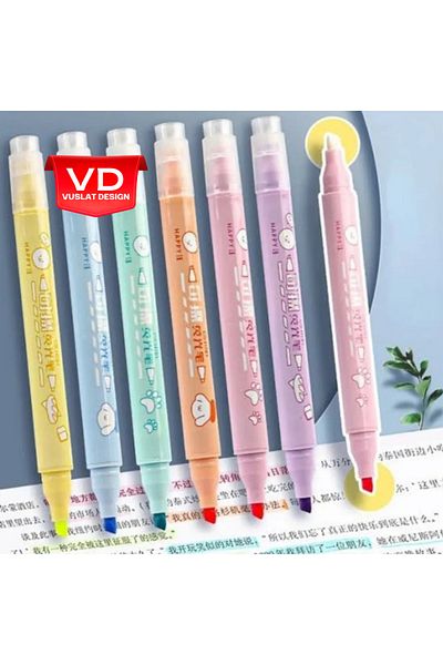 Vuslat Design Chosch CS-H781 Erasable Highlighter Double Ended Set of 6