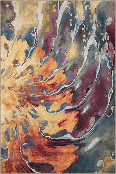 Rugs Modern Halı Πολύχρωμο αφηρημένο δημιουργικό μοντέρνο διακοσμητικό χαλί μ...