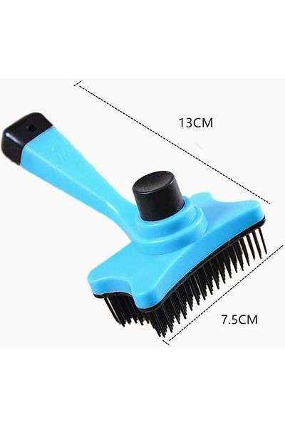 BarkoFix Automatic Cleaning Cat and Dog Hair Collector with Keys Push Comb Scratching Brush Hair Remover Comb