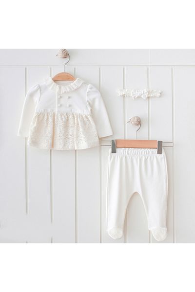 Mymio Baby Girl Newborn Set with Hair Band