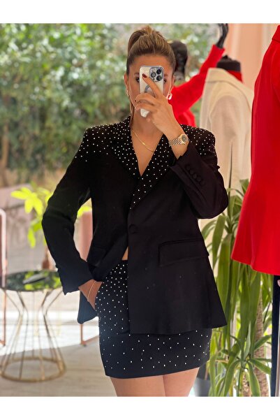 HANER BUTİK Taş Detay Blazer