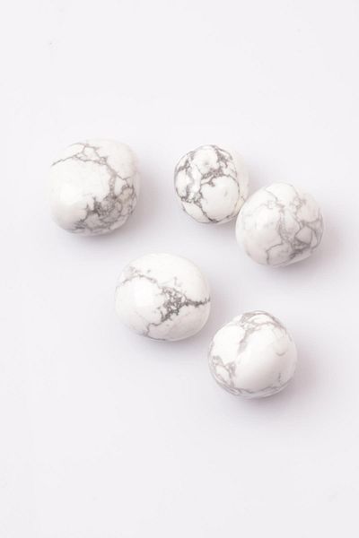 Big Shopia Howlite Natural Stone Tumbled Piece - Tımbıl