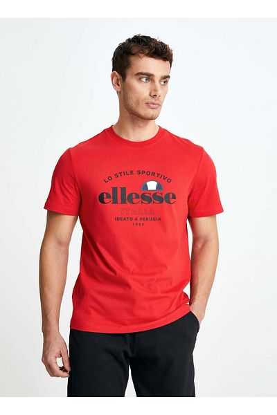 Ellesse Red Men's Crew Neck T-Shirt Em141-Rd