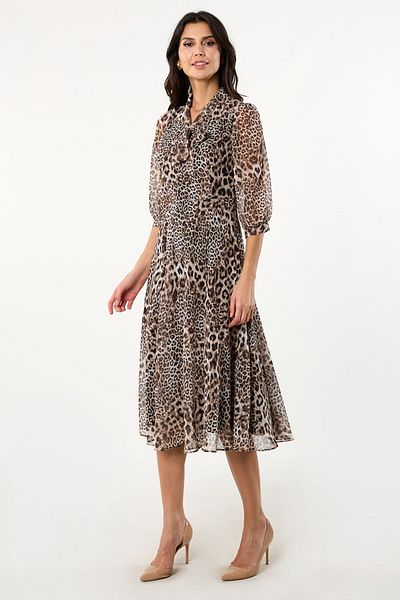 Spazio Niccolu Halter V-neck Flared Dress