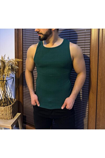 LEYEL Moda Men's Halter Collar Lycra Tank Top