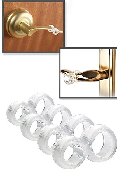 TechnoStation سدادة نافذة بمقبض باب بلاستيكي مكونة من 8 قطع، ومصد واقي للحائط الخلفي للباب، وسدادة سيليكون