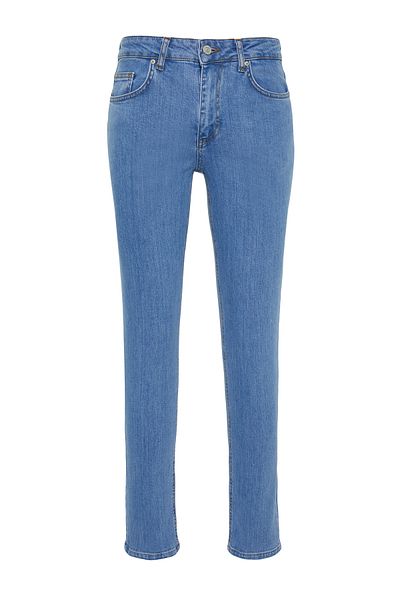 Trendyol Collection Μπλε Skinny Fit τζιν με ελαστικό ύφασμα - Slim Fit TMNSS24JE00020