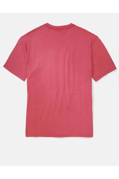 AMERICAN EAGLE Men's Red T-Shirt U-1164-1542