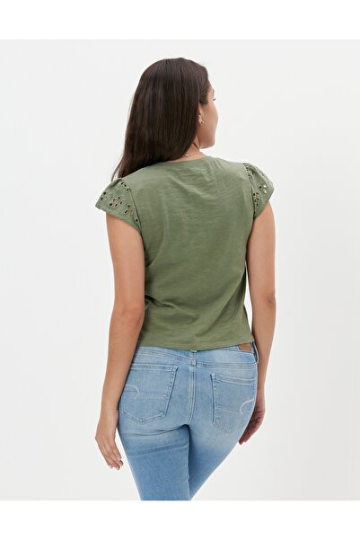 AMERICAN EAGLE Brown Women's / Girls' T-Shirt U-1533-8749