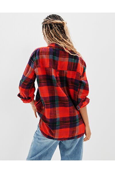 AMERICAN EAGLE Red Women's / Girl's Shirt U-0359-4568