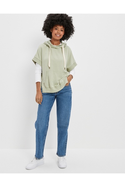AMERICAN EAGLE Green Women's / Girls' Sweatshirt U-0453-1879