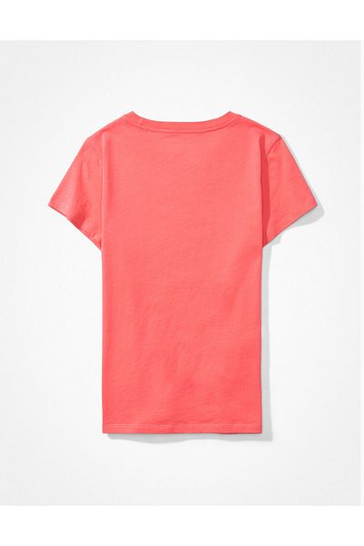AMERICAN EAGLE Coral Women's / Girl's T-Shirt U-0300-8743