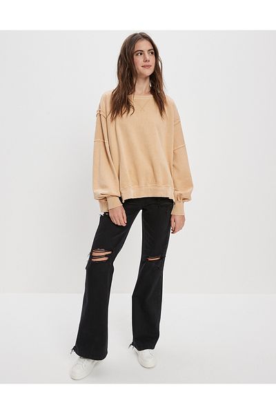 AMERICAN EAGLE Brown Women's / Girls' Sweatshirt U-1457-1911