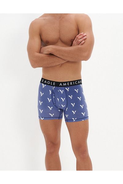 AMERICAN EAGLE ملابس وملابس داخلية حرارية للرجال باللون الأزرق U-3234-1101