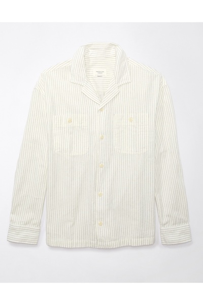 AMERICAN EAGLE Blue Men's Shirt U-2512-6208