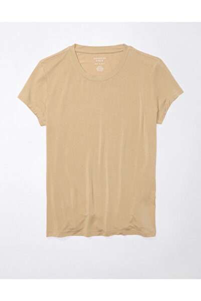 AMERICAN EAGLE Brown Women's / Girls' T-Shirt U-3375-8986