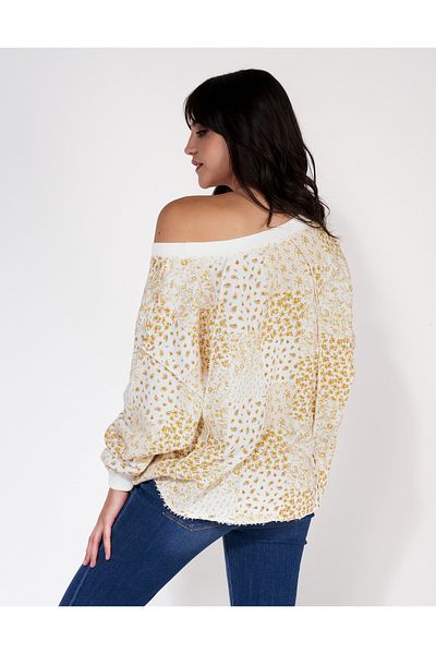 AMERICAN EAGLE سترة نسائية / بنات صفراء U-1457-1763
