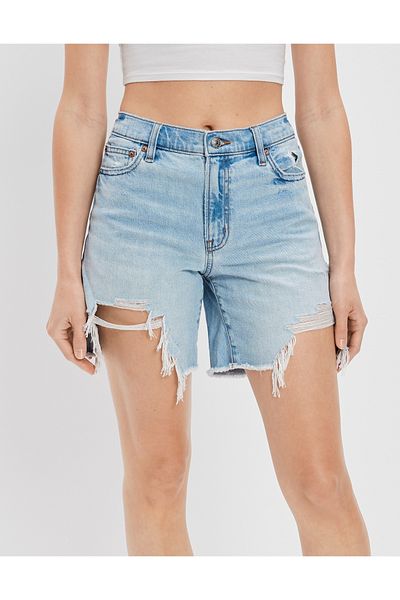 AMERICAN EAGLE Blue Women's / Girls' Shorts & Bermuda U-6332-7319