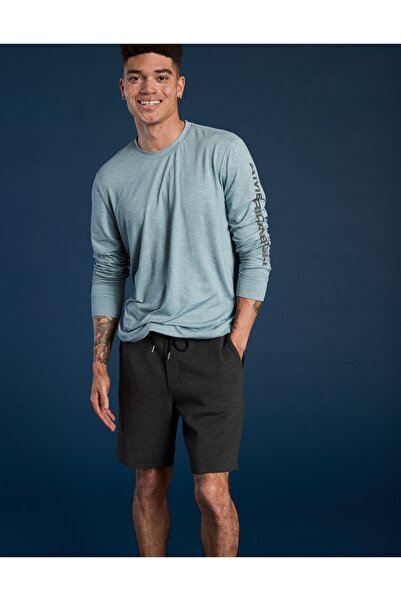 AMERICAN EAGLE شورت رمادي للرجال U-1130-7487