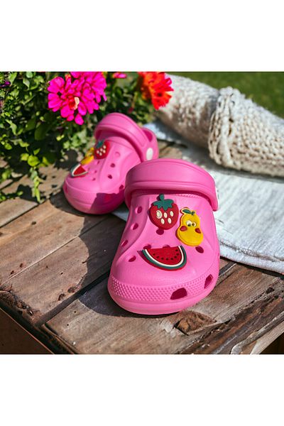 Hızlı Al Children's Cros Slippers Garden Slippers Beach Seaside Bathroom Slippers