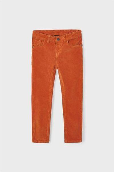 MAYORAL Boy's Corduroy Slim Fit Basic Trousers 537 Orange