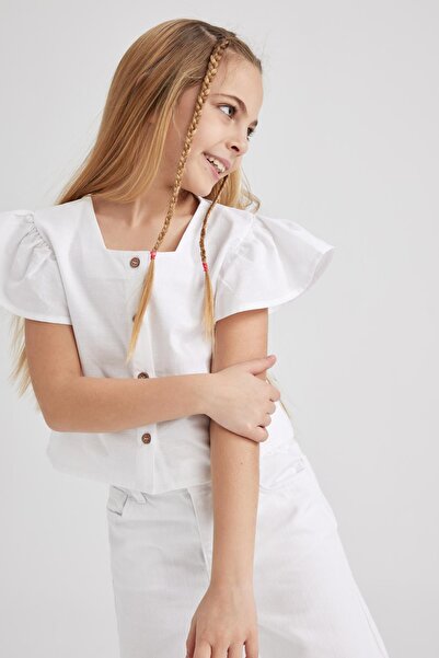 DeFacto Girl's Short Sleeve Blouse Z4901a623sm