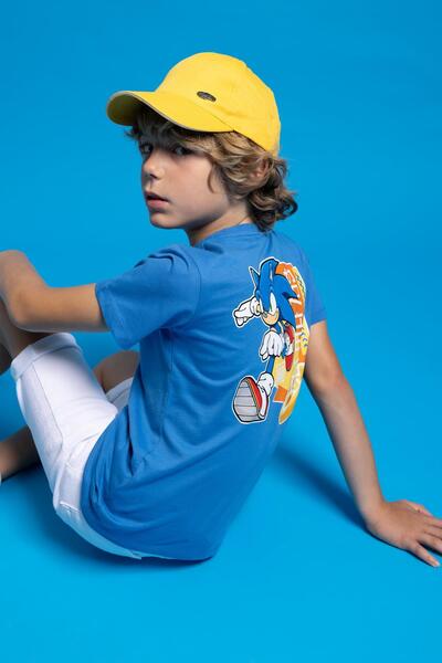 DeFacto Boys Sonic the Hedgehog Crew Neck Short Sleeve T-Shirt Z8593A623Hs