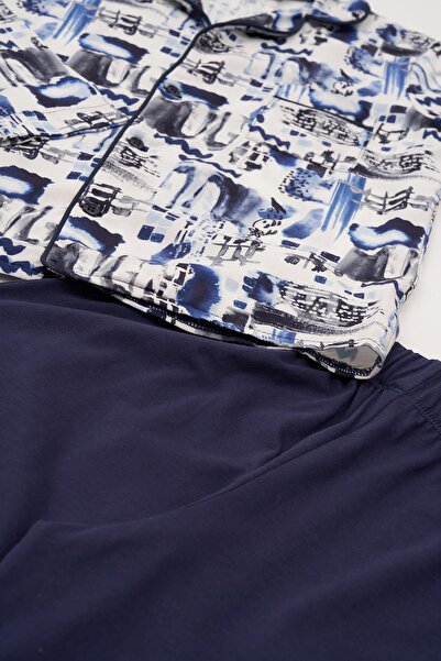 for you kids 3-Piece T-shirt Trousers Ecru Pajama Set