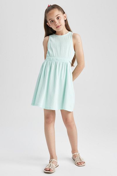 DeFacto Girl's Sleeveless Cotton Dress A0117a823hs