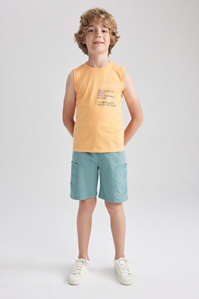 DeFacto Boy's Printed Bermuda Shorts A0710a823sm
