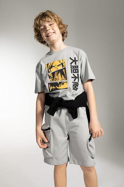 DeFacto Boy's Cargo Pocket Bermuda Shorts A0458a823sm