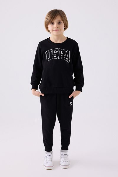 U.S. Polo Assn. Σετ φόρμας μαύρο για αγόρια