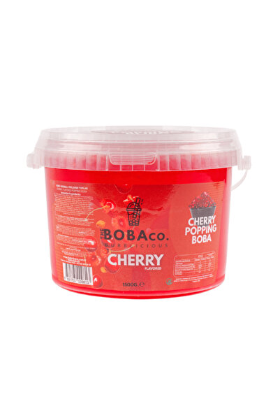 TheBobaCo. Bubblicious Vişne Aromalı Meyve Topları Bubble Tea 3,4kg